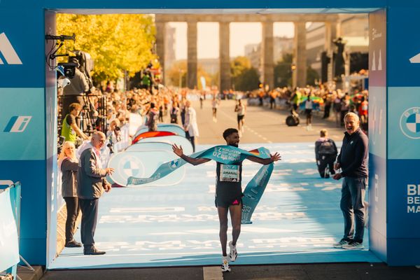 Amanal Petros (GER/Germany) am 24.09.2023 beim Berlin Marathon in Berlin