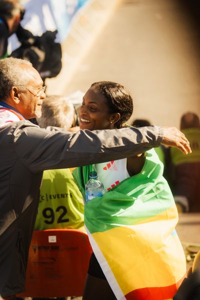 Tigst Assefa (ETH/Ethiopia) am 24.09.2023 beim Berlin Marathon in Berlin