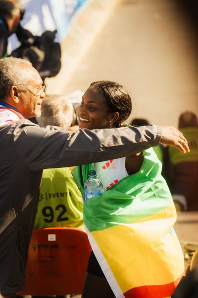 Tigst Assefa (ETH/Ethiopia) am 24.09.2023 beim Berlin Marathon in Berlin