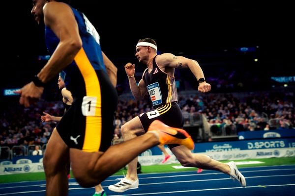 Yannick Wolf (GER/LG Stadtwerke München) beim 4. ISTAF INDOOR Düsseldorf am 04.02.2024 im PSD Bank Dome in Düsseldorf