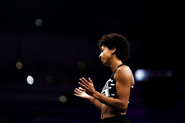 Malaika Mihambo (GER/LG Kurpfalz) im Weitsprung beim 4. ISTAF INDOOR Düsseldorf am 04.02.2024 im PSD Bank Dome in Düsseldorf