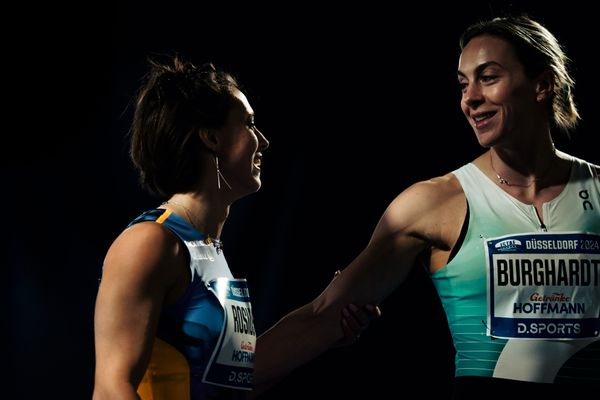 Rani Rosius (BEL) beim 4. ISTAF INDOOR Düsseldorf am 04.02.2024 im PSD Bank Dome in Düsseldorf