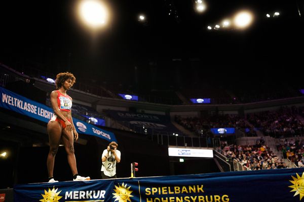 Maryse Luzolo (GER/Königsteiner LV) beim 4. ISTAF INDOOR Düsseldorf am 04.02.2024 im PSD Bank Dome in Düsseldorf