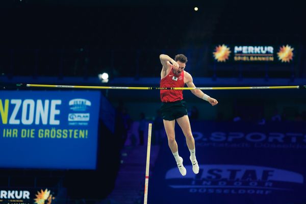 Torben Blech (GER/TSV Bayer 04 Leverkusen) beim 4. ISTAF INDOOR Düsseldorf am 04.02.2024 im PSD Bank Dome in Düsseldorf