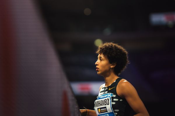 Malaika Mihambo (GER/LG Kurpfalz) im Weitsprung beim 4. ISTAF INDOOR Düsseldorf am 04.02.2024 im PSD Bank Dome in Düsseldorf