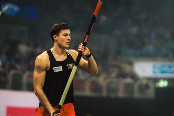 Oleg Zernikel (GER/ASV Landau) beim 4. ISTAF INDOOR Düsseldorf am 04.02.2024 im PSD Bank Dome in Düsseldorf