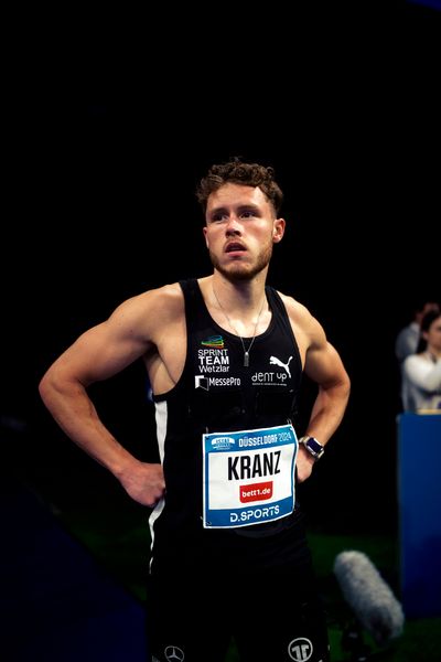 Kevin Kranz (GER/Sprintteam Wetzlar) beim 4. ISTAF INDOOR Düsseldorf am 04.02.2024 im PSD Bank Dome in Düsseldorf