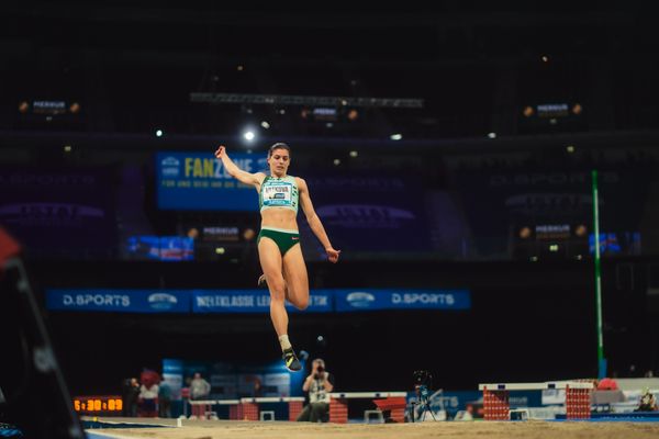 Plamena Mitkova (BUL) im Weitsprung beim 4. ISTAF INDOOR Düsseldorf am 04.02.2024 im PSD Bank Dome in Düsseldorf