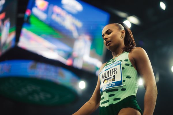 Laura Raquel Müller (GER/Unterländer LG) im Weitsprung beim 4. ISTAF INDOOR Düsseldorf am 04.02.2024 im PSD Bank Dome in Düsseldorf