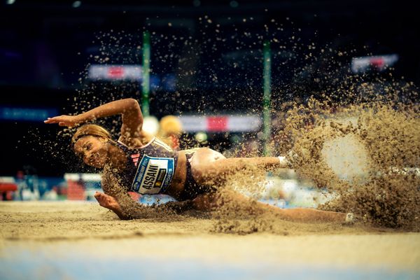 Mikaelle Assani (GER/SCL Heel Baden-Baden) beim 4. ISTAF INDOOR Düsseldorf am 04.02.2024 im PSD Bank Dome in Düsseldorf
