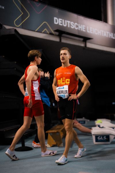 Artur Beimler (Braunschweiger Laufclub) am 17.02.2024 während den 71. Deutschen Leichtathletik-Hallenmeisterschaften in der QUARTERBACK Immobilien ARENA in Leipzig