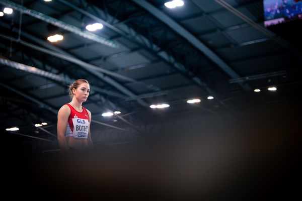 Carolin Bothe (LG Olympia Dortmund) am 17.02.2024 während den 71. Deutschen Leichtathletik-Hallenmeisterschaften in der QUARTERBACK Immobilien ARENA in Leipzig