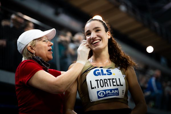 Lara Tortell (Athletics Team Karben) am 17.02.2024 während den 71. Deutschen Leichtathletik-Hallenmeisterschaften in der QUARTERBACK Immobilien ARENA in Leipzig