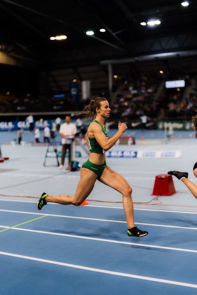 Pernilla Kramer (VfL Wolfsburg) im 400m Halbfinale am 17.02.2024 während den 71. Deutschen Leichtathletik-Hallenmeisterschaften in der QUARTERBACK Immobilien ARENA in Leipzig