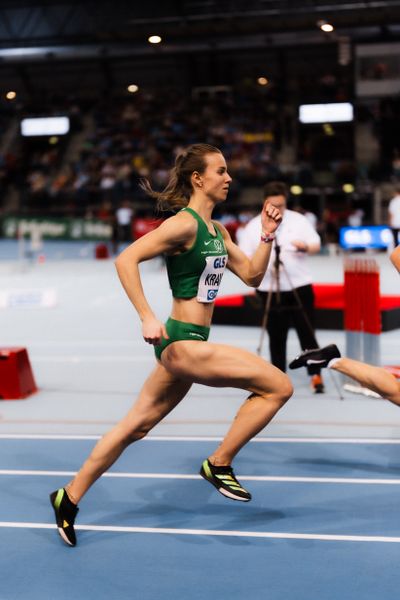 Pernilla Kramer (VfL Wolfsburg) im 400m Halbfinale am 17.02.2024 während den 71. Deutschen Leichtathletik-Hallenmeisterschaften in der QUARTERBACK Immobilien ARENA in Leipzig