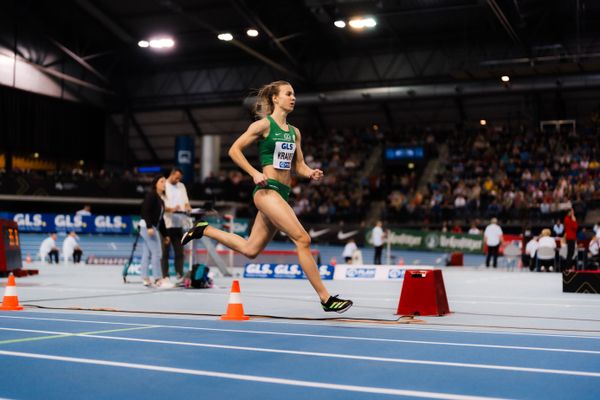 Pernilla Kramer (VfL Wolfsburg) über 400m am 17.02.2024 während den 71. Deutschen Leichtathletik-Hallenmeisterschaften in der QUARTERBACK Immobilien ARENA in Leipzig