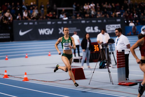Pernilla Kramer (VfL Wolfsburg) im 400m Halbfinale am 17.02.2024 während den 71. Deutschen Leichtathletik-Hallenmeisterschaften in der QUARTERBACK Immobilien ARENA in Leipzig