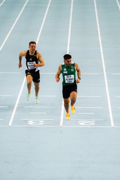Deniz Almas (VfL Wolfsburg) am 17.02.2024 während den 71. Deutschen Leichtathletik-Hallenmeisterschaften in der QUARTERBACK Immobilien ARENA in Leipzig