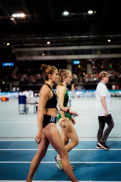 Nele Jaworski (VfL Wolfsburg) am 17.02.2024 während den 71. Deutschen Leichtathletik-Hallenmeisterschaften in der QUARTERBACK Immobilien ARENA in Leipzig