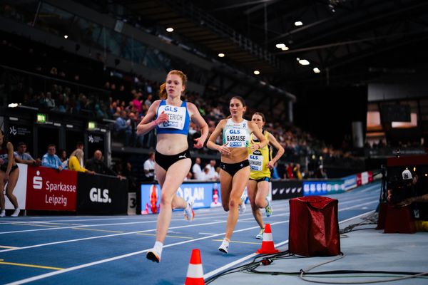 Gesa Felicitas Krause (Silvesterlauf Trier) am 17.02.2024 während den 71. Deutschen Leichtathletik-Hallenmeisterschaften in der QUARTERBACK Immobilien ARENA in Leipzig