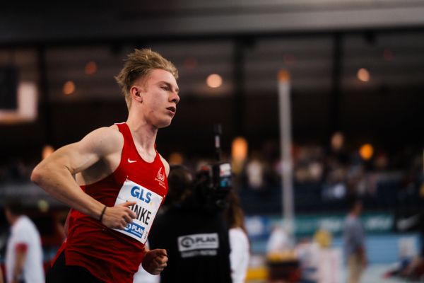 Thorben Finke (SV Sigiltra Sögel) am 18.02.2024 während den 71. Deutschen Leichtathletik-Hallenmeisterschaften in der QUARTERBACK Immobilien ARENA in Leipzig