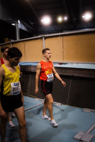 Artur Beimler (Braunschweiger Laufclub) am 18.02.2024 während den 71. Deutschen Leichtathletik-Hallenmeisterschaften in der QUARTERBACK Immobilien ARENA in Leipzig