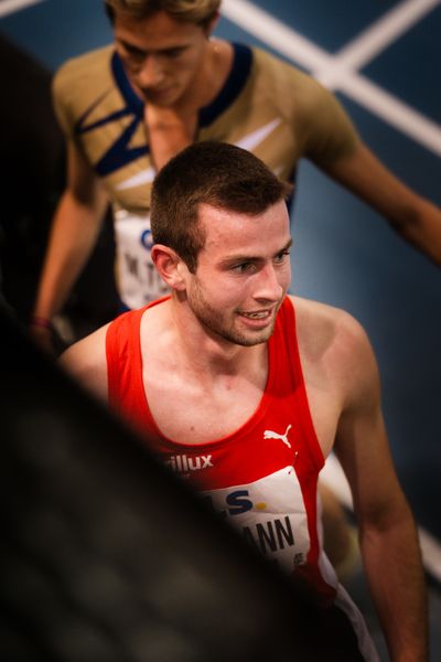 Marco Sietmann (LG Brillux Münster) am 18.02.2024 während den 71. Deutschen Leichtathletik-Hallenmeisterschaften in der QUARTERBACK Immobilien ARENA in Leipzig