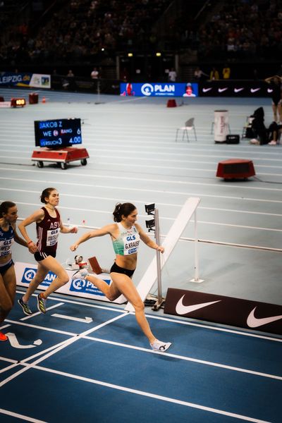 Gesa Felicitas Krause (Silvesterlauf Trier) am 18.02.2024 während den 71. Deutschen Leichtathletik-Hallenmeisterschaften in der QUARTERBACK Immobilien ARENA in Leipzig