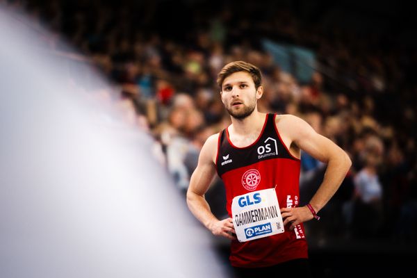 Fabian Dammermann (LG Osnabrück) am 18.02.2024 während den 71. Deutschen Leichtathletik-Hallenmeisterschaften in der QUARTERBACK Immobilien ARENA in Leipzig