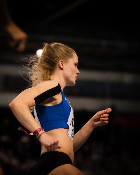 Tanja Spill (LAV Bayer Uerdingen/Dormagen) im 800m Finale am 18.02.2024 während den 71. Deutschen Leichtathletik-Hallenmeisterschaften in der QUARTERBACK Immobilien ARENA in Leipzig