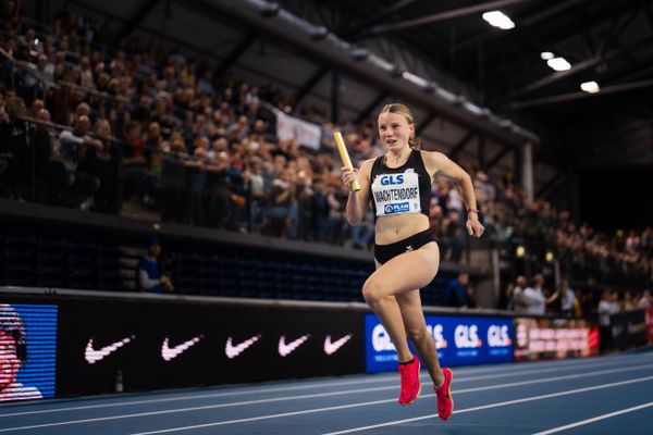 Jule Wachtendorf (Hannover 96) am 18.02.2024 während den 71. Deutschen Leichtathletik-Hallenmeisterschaften in der QUARTERBACK Immobilien ARENA in Leipzig