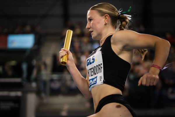 Jule Wachtendorf (Hannover 96) am 18.02.2024 während den 71. Deutschen Leichtathletik-Hallenmeisterschaften in der QUARTERBACK Immobilien ARENA in Leipzig