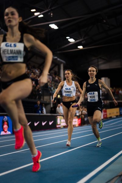 Marsha Dunkel (LT DSHS Köln) 18.02.2024 während den 71. Deutschen Leichtathletik-Hallenmeisterschaften in der QUARTERBACK Immobilien ARENA in Leipzig