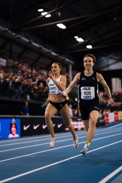 Marsha Dunkel (LT DSHS Köln) 18.02.2024 während den 71. Deutschen Leichtathletik-Hallenmeisterschaften in der QUARTERBACK Immobilien ARENA in Leipzig