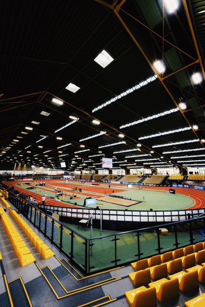 Die Helmut-Körnig-Halle waehrend der 55. Deutsche Jugend-Hallenmeisterschaften U20 am 24.02.2024 in der Helmut-Körnig-Halle in Dortmund