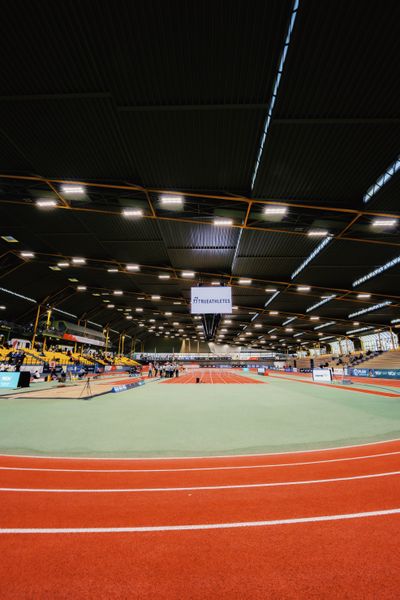 Die Helmut-Körnig-Halle waehrend der 55. Deutsche Jugend-Hallenmeisterschaften U20 am 24.02.2024 in der Helmut-Körnig-Halle in Dortmund