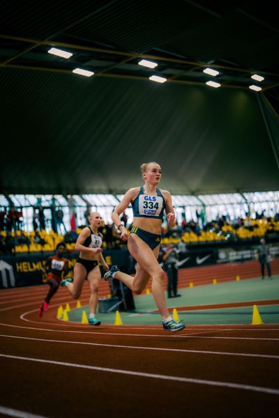 waehrend der 55. Deutsche Jugend-Hallenmeisterschaften U20 am 24.02.2024 in der Helmut-Körnig-Halle in Dortmund