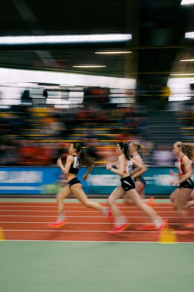 waehrend der 55. Deutsche Jugend-Hallenmeisterschaften U20 am 25.02.2024 in der Helmut-Körnig-Halle in Dortmund
