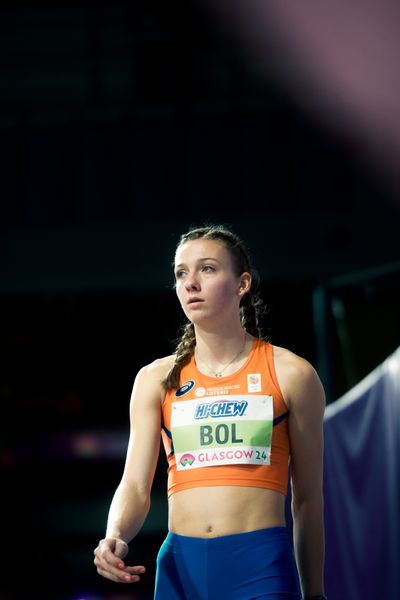 Femke Bol (NED/NEtherlands) om 400m Vorlauf am 01.03.2024 bei den World Athletics Indoor Championships in Glasgow (Schottland / Vereinigtes Königreich)