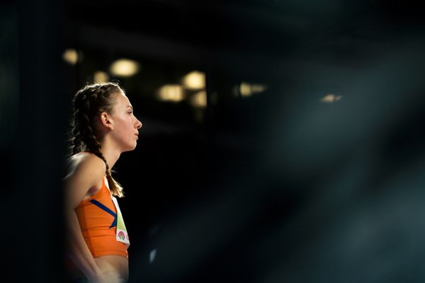 Femke Bol (NED/NEtherlands) im 400m Vorlauf am 01.03.2024 bei den World Athletics Indoor Championships in Glasgow (Schottland / Vereinigtes Königreich)