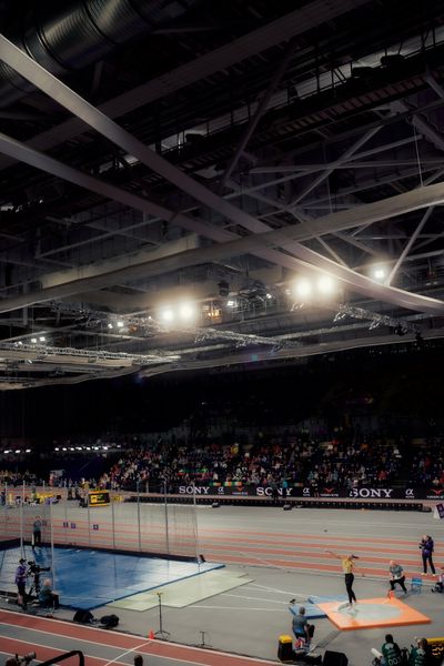 Yemisi Ogunleye (GER/Germany) beim Kugelstoßen am 01.03.2024 bei den World Athletics Indoor Championships in Glasgow (Schottland / Vereinigtes Königreich)