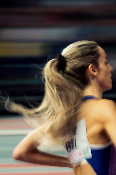 Georgia Bell (GBR/Great Britain) am 01.03.2024 bei den World Athletics Indoor Championships in Glasgow (Schottland / Vereinigtes Königreich)