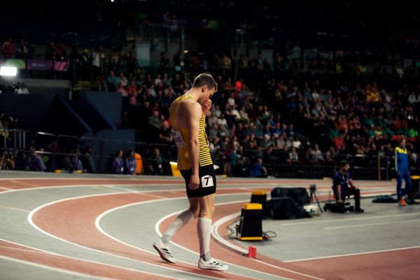 Aleksandar Askovic (GER/Germany) am 01.03.2024 bei den World Athletics Indoor Championships in Glasgow (Schottland / Vereinigtes Königreich)