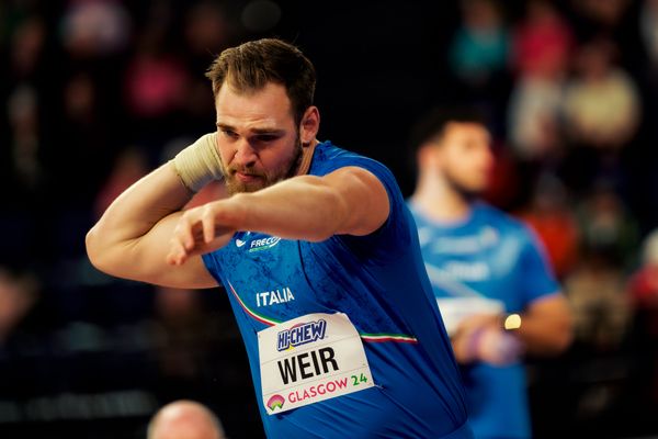 Zane Weir (ITA/Italy) am 01.03.2024 bei den World Athletics Indoor Championships in Glasgow (Schottland / Vereinigtes Königreich)