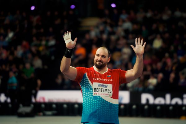 Bob Bertemes (LUX/Luxembourg) am 01.03.2024 bei den World Athletics Indoor Championships in Glasgow (Schottland / Vereinigtes Königreich)