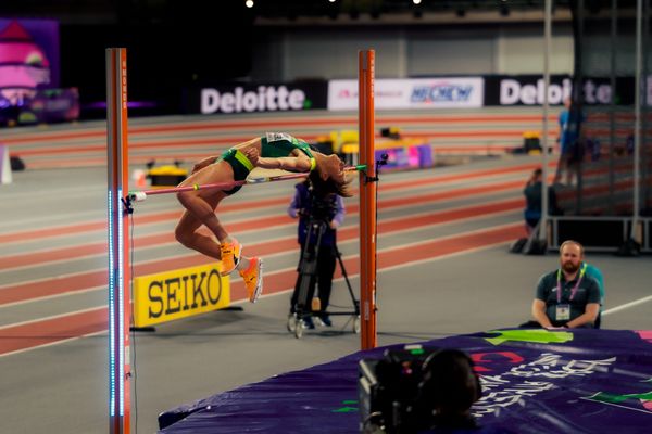 Nicola Olyslagers (AUS/Australia) am 01.03.2024 bei den World Athletics Indoor Championships in Glim Hochsprung asgow (Schottland / Vereinigtes Königreich)