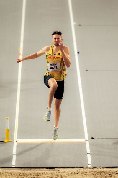 Simon Batz (GER/Germany) am 02.03.2024 bei den World Athletics Indoor Championships in Glasgow (Schottland / Vereinigtes Königreich)