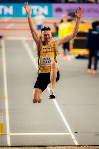 Simon Batz (GER/Germany) am 02.03.2024 bei den World Athletics Indoor Championships in Glasgow (Schottland / Vereinigtes Königreich)