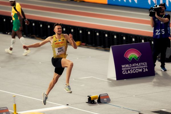 Simon Batz (GER/Germany) am 02.03.2024 bei den World Athletics Indoor Championships in Glasgow (Schottland / Vereinigtes Königreich)