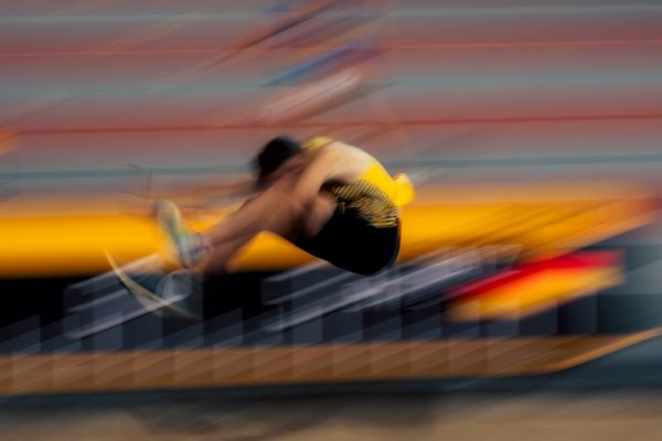 Simon Batz (GER/Germany) am 02.03.2024 bei den World Athletics Indoor Championships in Glasgow (Schottland / Vereinigtes Königreich)